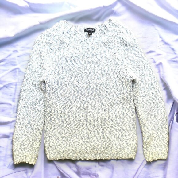 Buffalo David Bitton Sweaters - Fuzzy soft eyelash knit sweater - off white